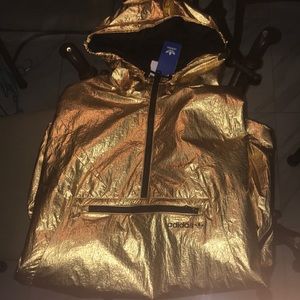 Gold Foil Adidas Jacket